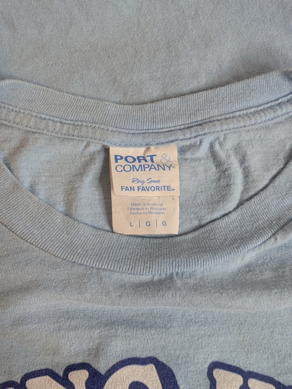 Port and Company Blue 'Stealing Hearts & Blasting Farts' Graphic Tee Size Large - Picture 4 of 4